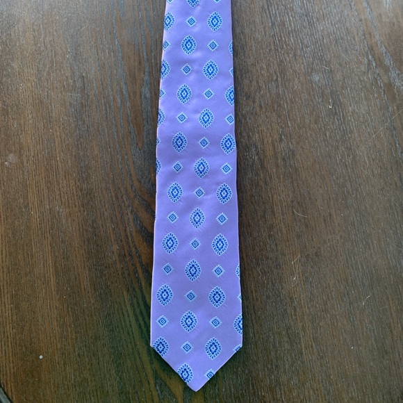 Beautiful Purple Tom James All Silk Tie - Picture 4 of 5